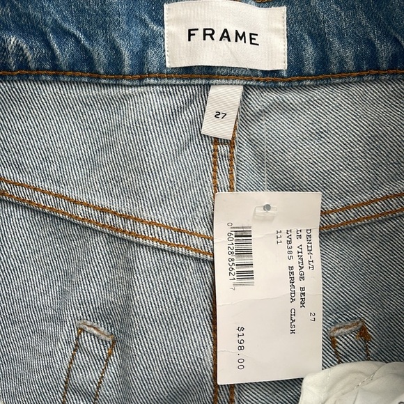 NWT FRAME Denim Le Vintage Bermuda Shorts - Picture 6 of 7